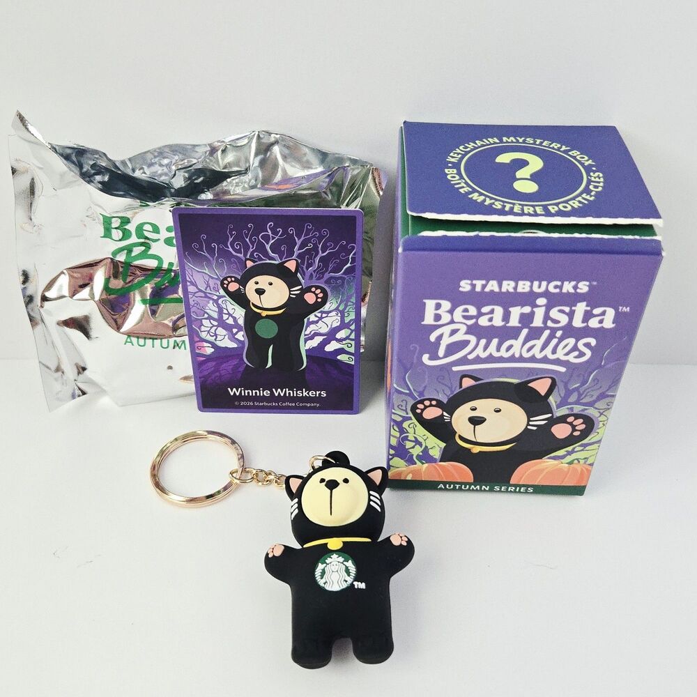 Starbucks 2026 Halloween Bearista Buddies Blind Box Autumn Winnie Whiskers UK